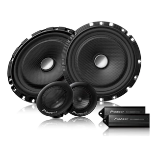 Alto Falante Pioneer Kit 2 Vias Ts-c1730br 6 Polegadas 120w Rms Tweeter Pioneer Crossover Duas Vias