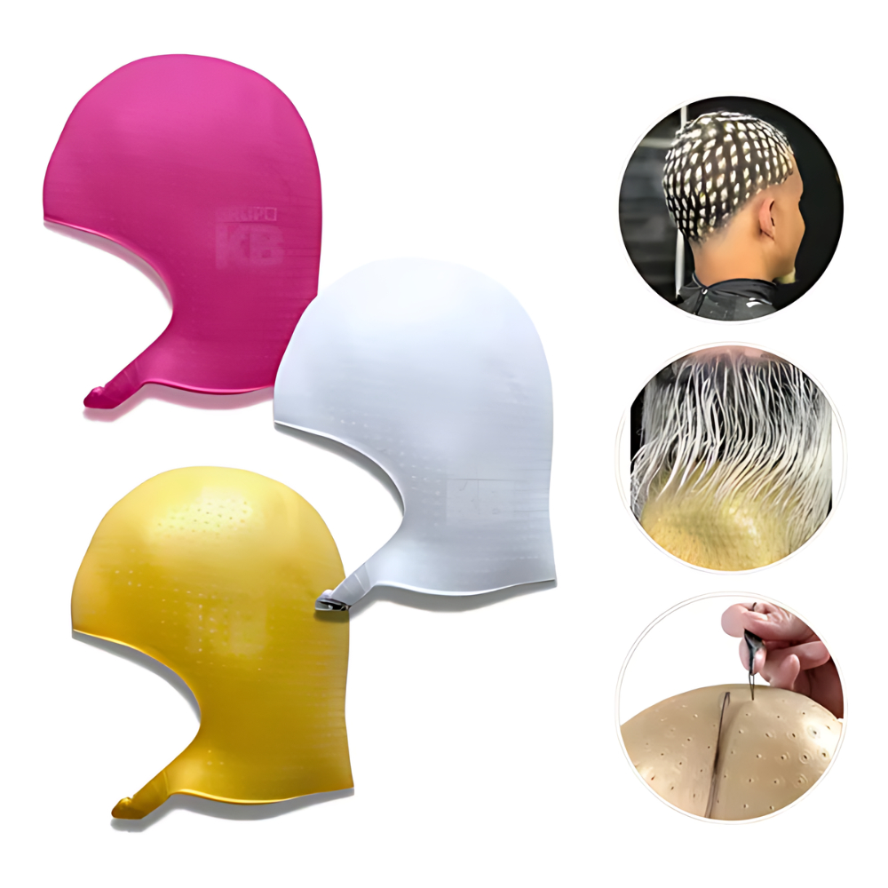 Touca Para Luzes Mechas Reflexo Alinhado PROFISSIONAL 2100 Furos ...