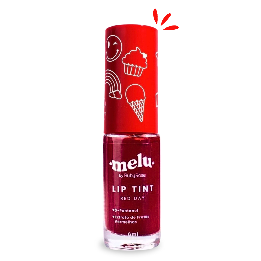 Lip Tint Melu Red Day Ruby Rose 6ml | Shopee Brasil
