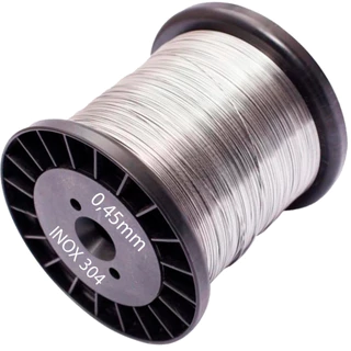 Arame Aço Tipo Inox Fio 0,45 Mm Para Cerca Elétrica 200 Metros