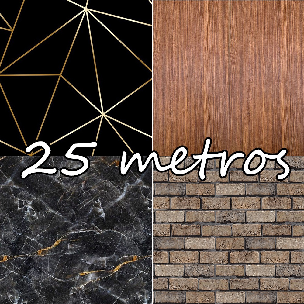 Papel de Parede Adesivo Lavável Sala Autocolante Quarto- 3D 25 METROS X 45CM