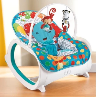 Cadeira De Descanso Musical Vibratória E Balanço Safari Azul Rosa e Verde marca Color Baby