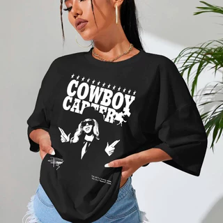 Camiseta Basica Algodao Cowboy Carter Pop This Ain't A Country Album Unissex