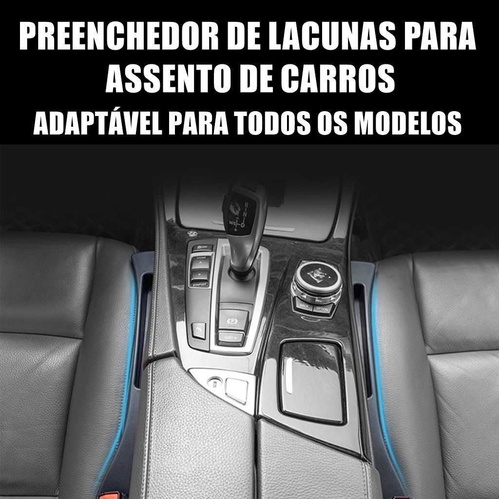 Plugue Enchimento de Assento de Carro Faixa Automóvel Acessório Celular Organizador Universal Calha