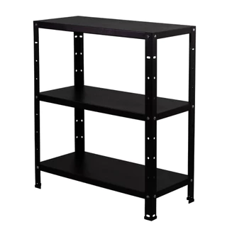 Prateleira Armario De Aço Premium 68cm Altura 3 Bandejas 90cm Preto