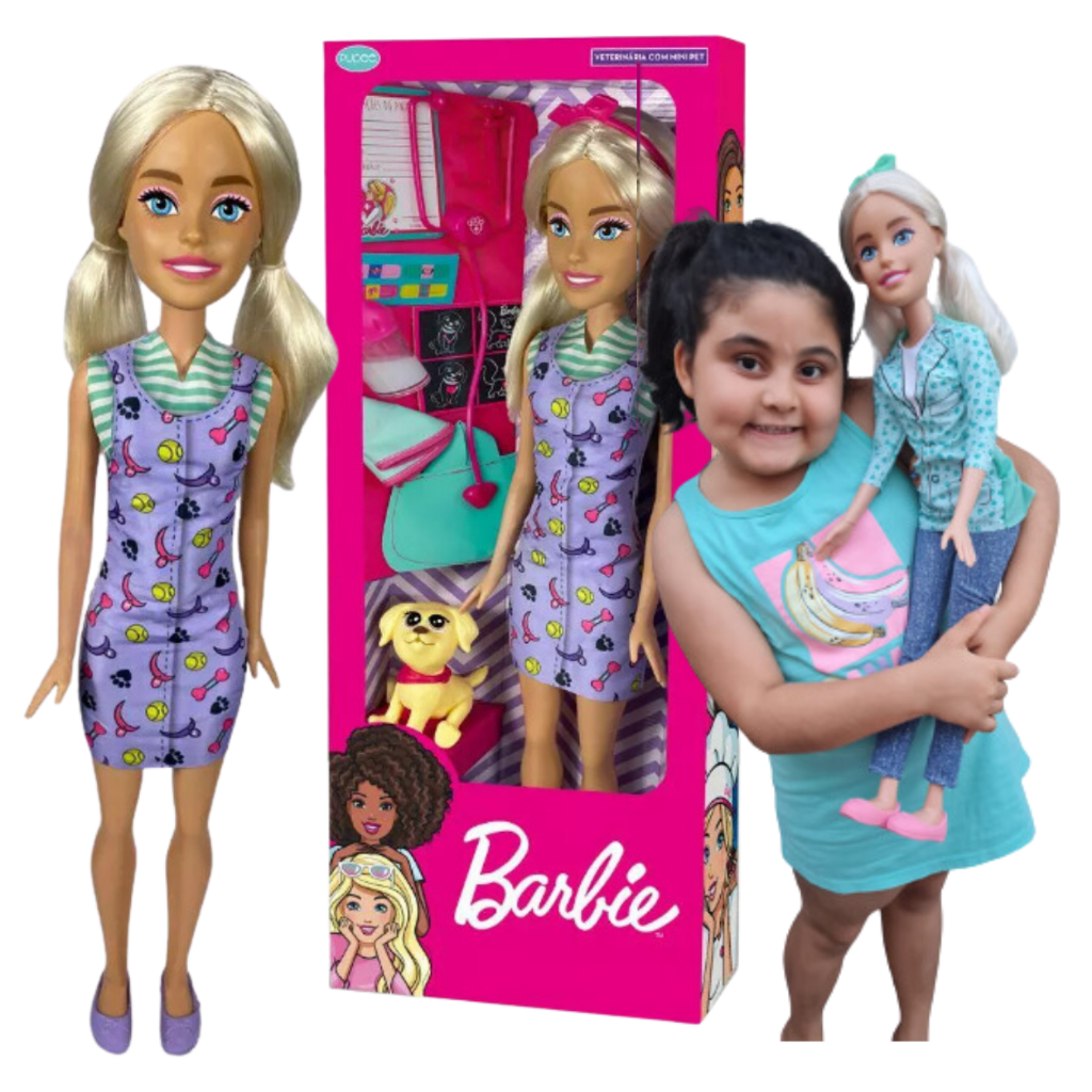 Barbie gigante 70 cm fashion