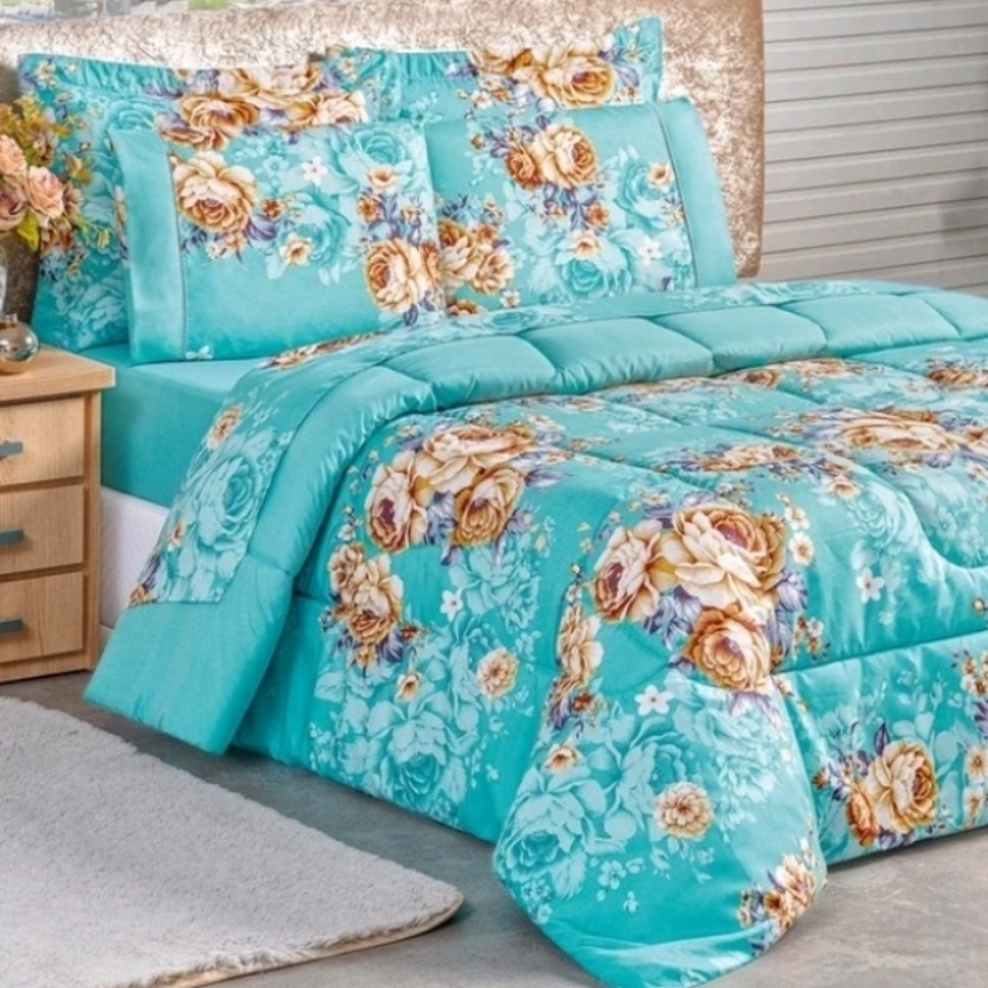 EDREDON CASAL DUPLA FACE SUPER MACIO E QUENTINHO