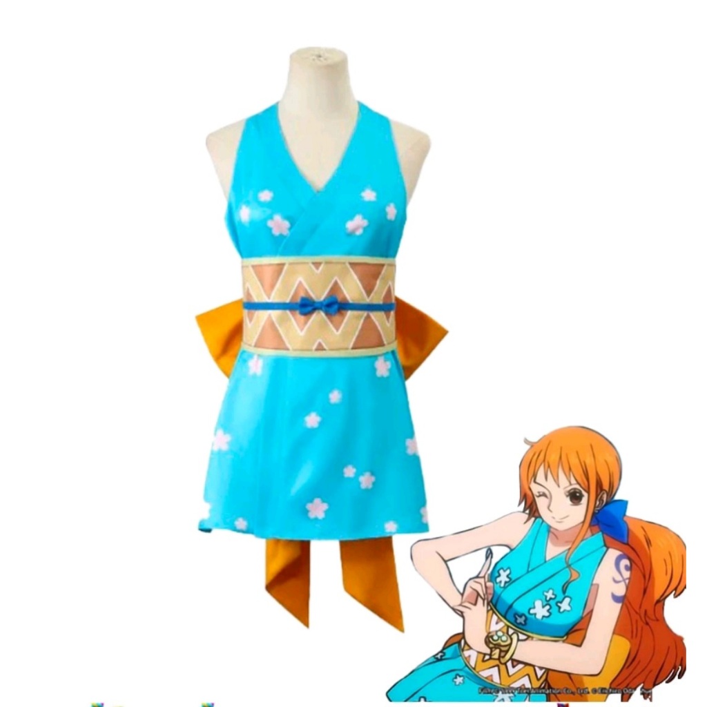 cosplay fantasia costume nami filme one piece peruca wig | Shopee Brasil