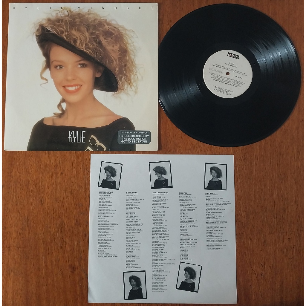 LP KYLIE MINOGUE KYLIE 1988 COM ENCARTE GRAVADORA STILETTO 