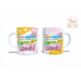 Caneca Personalizada Mae Filha de Deus Feliz Dia das Mães Especial Presente Mamãe Te Amo Mod 121
