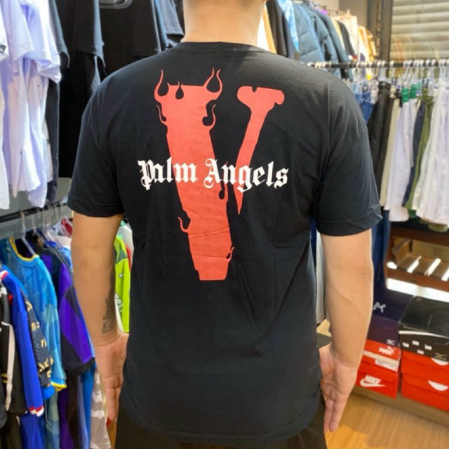 Camiseta Streetwear Masculina V Lone Collab Palm Angel 100