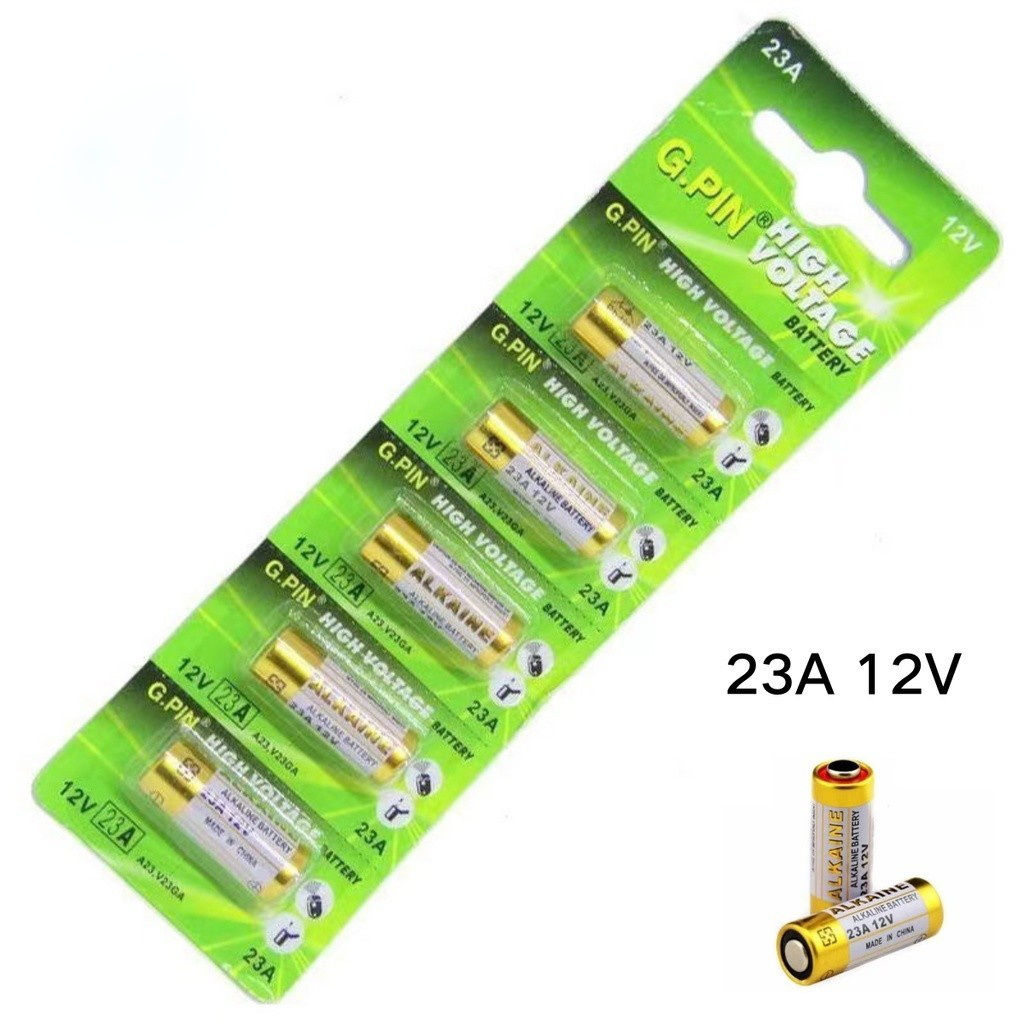 Pilha Para Controle De Portão 12v 23A Cartela Com 5 Peças