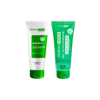 Dermachem Kit 2un - 1un Sabonete Facial Ácido Salicílico + 1un Gel Facial Anti Oleosidade