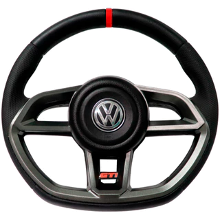Volante Esportivo Gti Grafite Para Gol Polo Voyage Saveiro G5 G6 G7 fox jetta spacefox