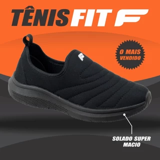 Tênis calce fácil Masculino Caminhada Academia Crossfit Leve