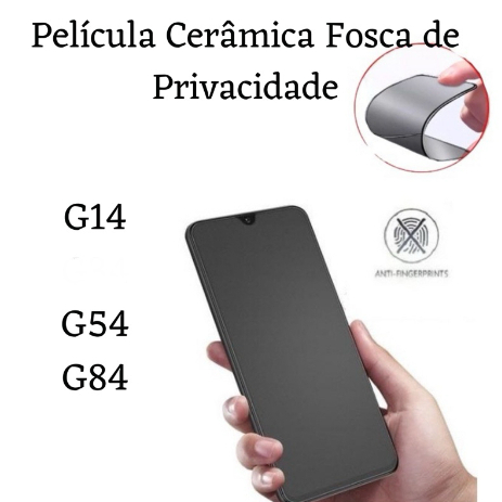 Película Fosca Cerâmica Flexível 9D Hidrogel Motorola Moto G14/G54