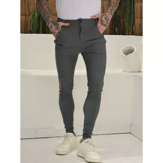 Calça Social Masculina Skinny Alfaiataria com Elastano Promoção