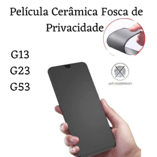 Película Fosca Cerâmica Flexível 9D Hidrogel Motorola Moto G13/G23/G53