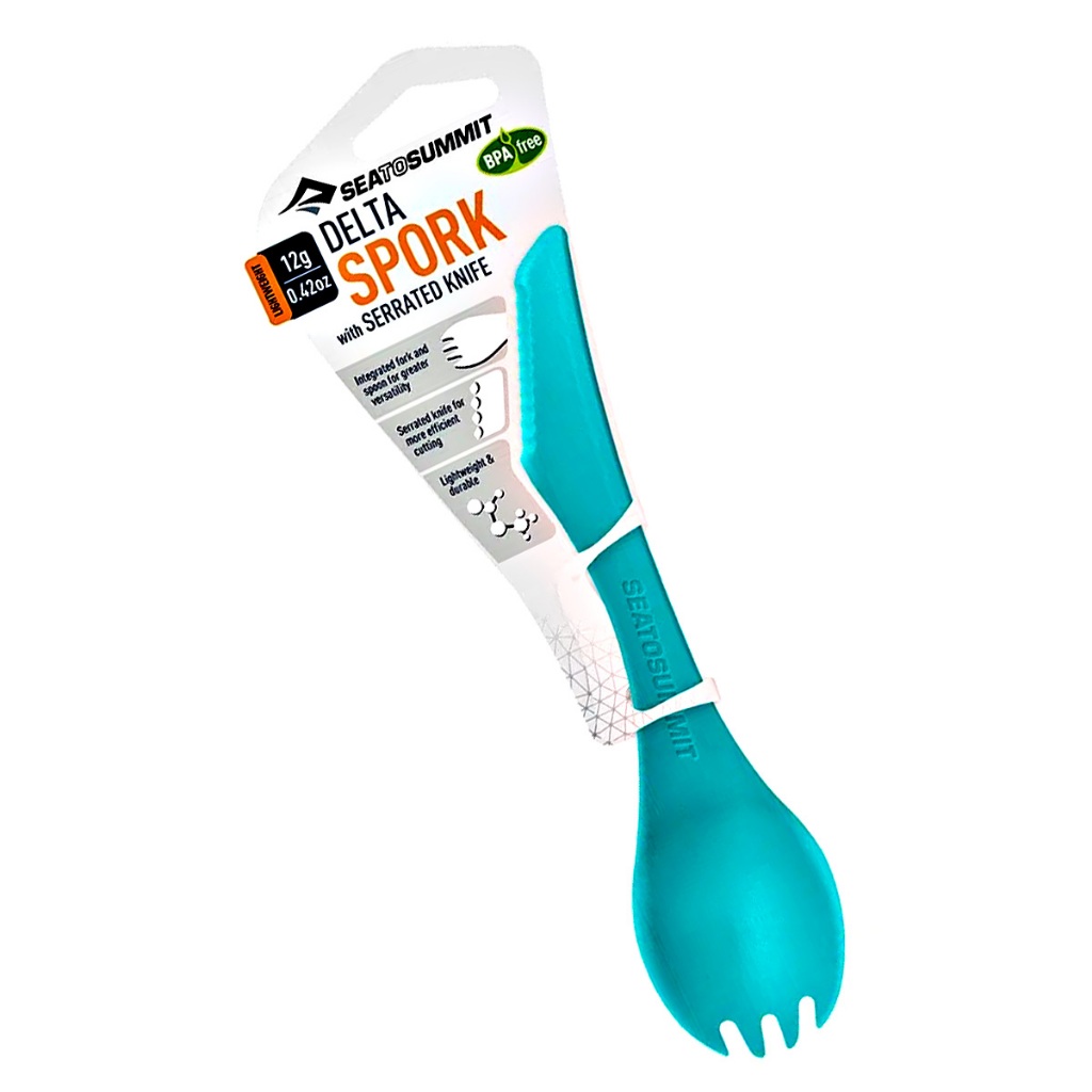 Talheres Delta Spork Sea To Summit 3 X 1 Colher Garfo Faca Camping Leve