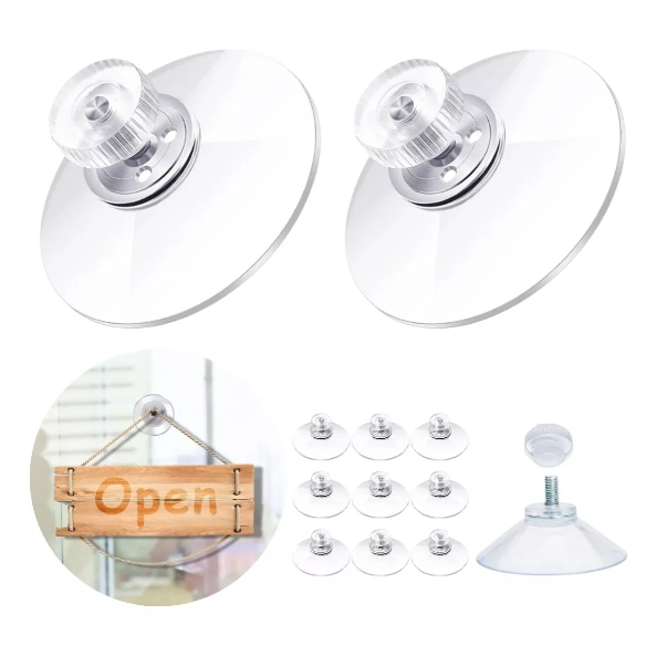 Ventosa 53mm Pvc Com Porca E Parafuso Diversas Unidades A Pronta Entrega