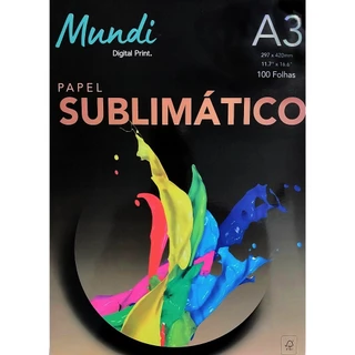 Papel Sublimático Globinho Mundi Premium A3 100 Folhas