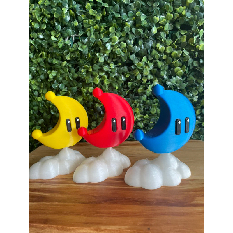 Power UP moon lua na nuvem super Mario, super Mario bros | Shopee Brasil