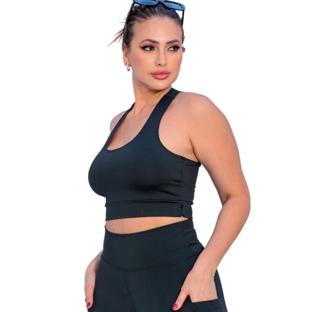 Kit 3 Top Fitness Academia Malhação Esportes Treino Roupas Femininas