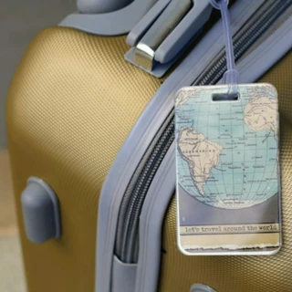 Mapa Mala Tag Marcador De Bagagem Mulher Mundial Personalizada Acessórios de Viagem