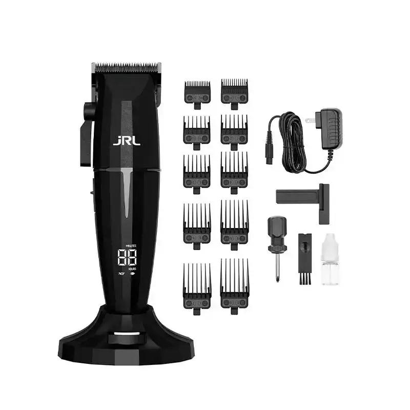 Máquina Cortar Cabelo Jrl Onyx Clipper Preto 2020c - Bivolt 110v