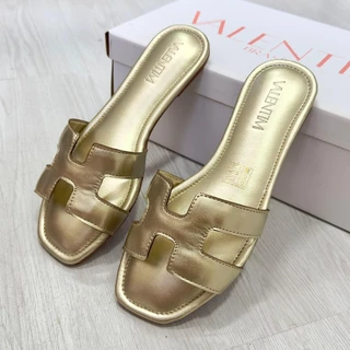 Sandália feminina hermes em couro sintetico RF5050 casual rasteira verão lançamento Valentim Brasil