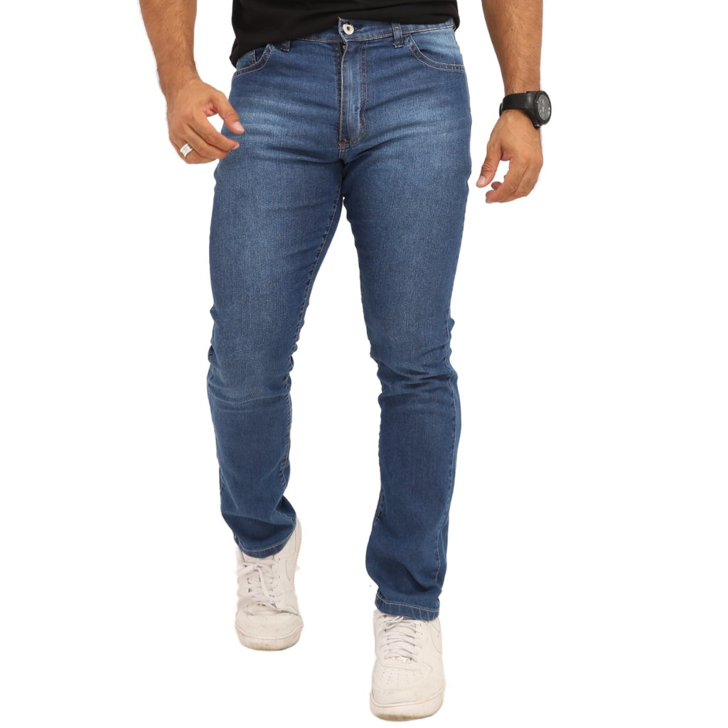 Calça Jeans Skinny Masculina Casual com Elastano