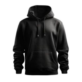 Moletom Canguru Unissex Feminino e Masculino Casaco Com Capuz Flanelado Blusa de Frio Moleton Algodão Liso Sem Estampa