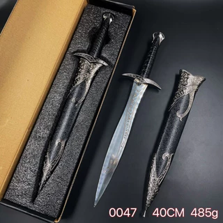 Adaga Medieval Com Lâmina Sem Corte Enfeite Decorativo 40cm 0047