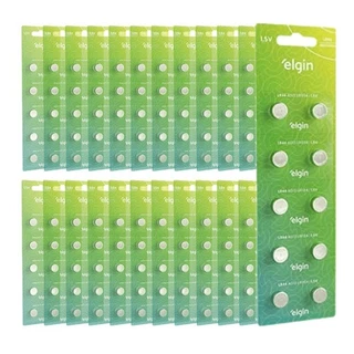 Kit 4 Cartelas Bateria Alcalina Lr44 Elgin (Cartelas c/10)
