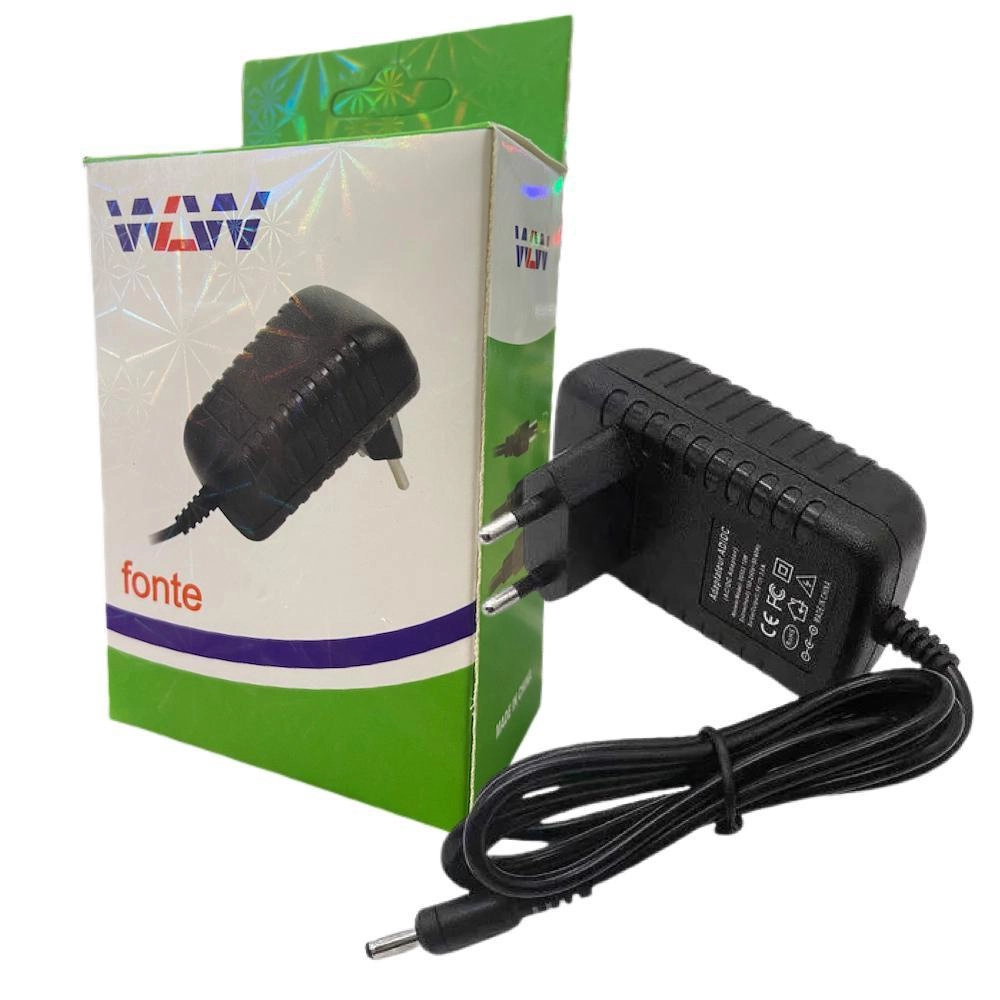 FONTE ALIMENTAÇÃO 5v 2A CONECTOR P2 3,5mm WLW-C5V-V3.5 PARA HUB USB.