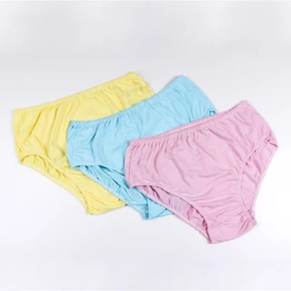 kit 3 Calçola Algodão Femininas Senhora Adulto Cores Lisas