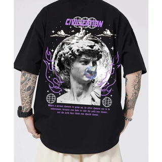 Camiseta Estatua Tempestade Streetwear Camisa Lançamento Plus Size