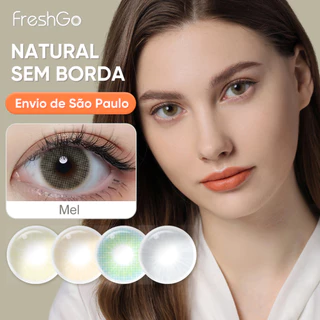 Lentes De Contato Coloridas Anual Uso Para Maquiagem Dos Olhos Natural e Confortável Freshgo Série Hidrocor