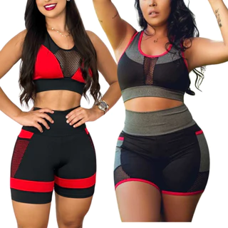 KIT 2 CONJUNTO FITNESS PLUS SIZE feminino de academia roupa para malhar envio rapido