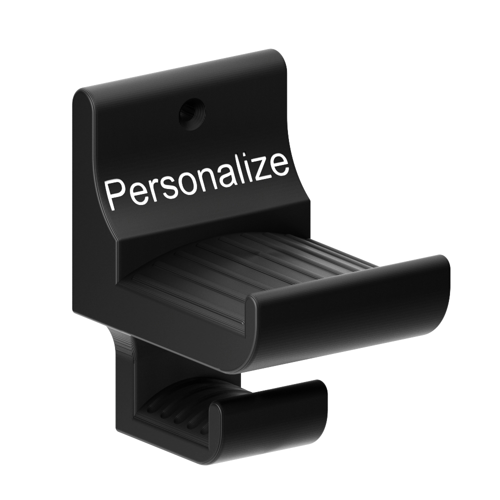 Suporte Fone Headset Headphone Com Organizador De Cabos Personalize com o seu Nome!