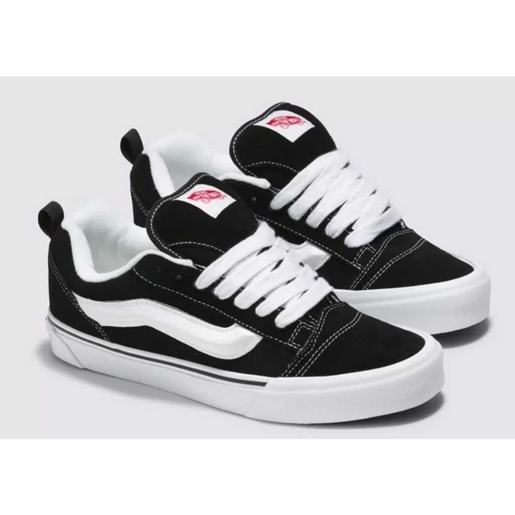 Vans Vault KNU Skool Vintage Tênis Casual Skate Preto E Branco