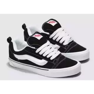 Tênis Vans KNU Skool IMPORTADO Vintage Tênis Casual Skate Academia Confortável Preto E Branco