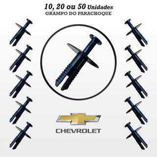 10 20 50 Grampos Presilhas Parachoque CHEVROLET Corsa Novo Montana Meriva Vectra Agile Astra Zafira