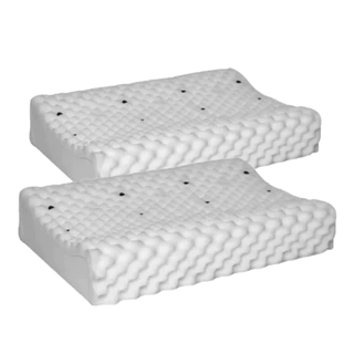 Kit 2 Travesseiros cervical ortopédico magnético espuma soft premium