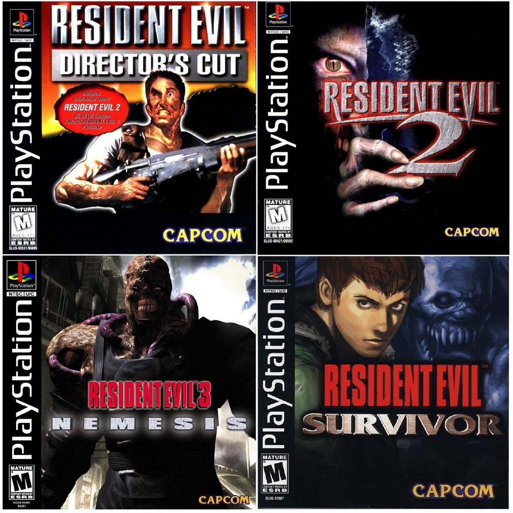 COLEÇÃO RESIDENT EVIL PLAYSTATION 1 - PSONE | Shopee Brasil