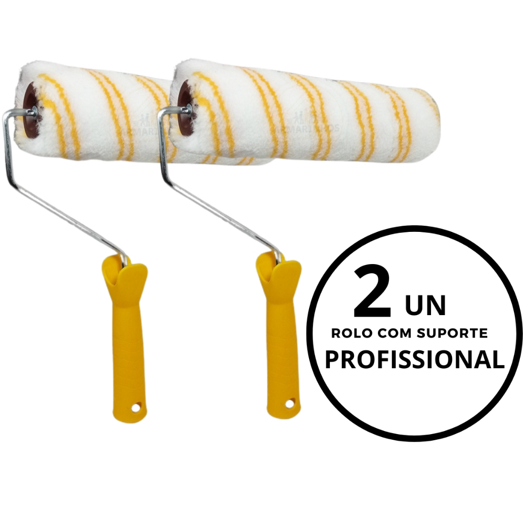 Kit com 2 rolo para pintura profissional | Shopee Brasil