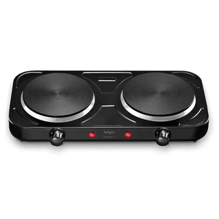 Fogão Elétrico Portátil Elgin FOG10 Cooktop 2 Bocas Cook For 2 Preto - 110V