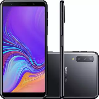 Smartphone Samsung Galaxy A7 64GB Dual Chip Android Tela 6" Octa-Core 4G Câmera Triple - Exposição