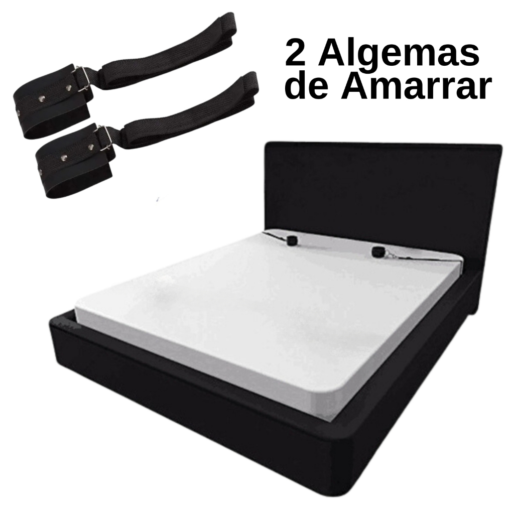 Kit Prender Na Cama 4 Algemas de Amarrar Corda Dia Dos Namorados - BDSM ...
