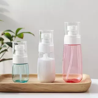 Kit com 3 Frascos De Spray Vazio De Plástico Mini Recipiente Vazio De Armazenamento Recarregáveis
